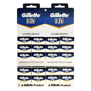 100 Gillette 365 razor blades stainless steel