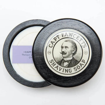Captain Fawcett Scheerzeep + houten kom - Baard en Co - Scheerzeep - 5060338440010