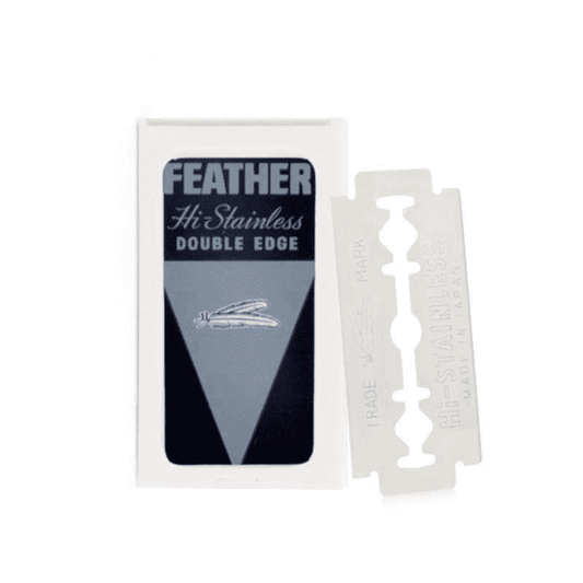Feather - Double Edge Blades 71-S (100 st) - Hele doos - Baard en Co - Scheermesjes - 4902470590684