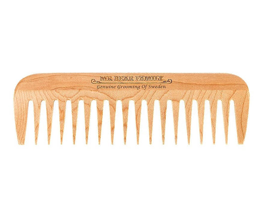 Mr Bear Family wooden beard comb - Baard en Co - Baardkam - 0000073139904
