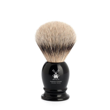 Mühle Scheerkwast Classic (19 mm) - Silvertip - Zwart - Baard en Co - Scheerkwast dassenhaar - 4028982091485