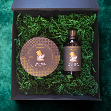 Noble Otter Thé Noir et Vanille – Luxury Shaving Duo