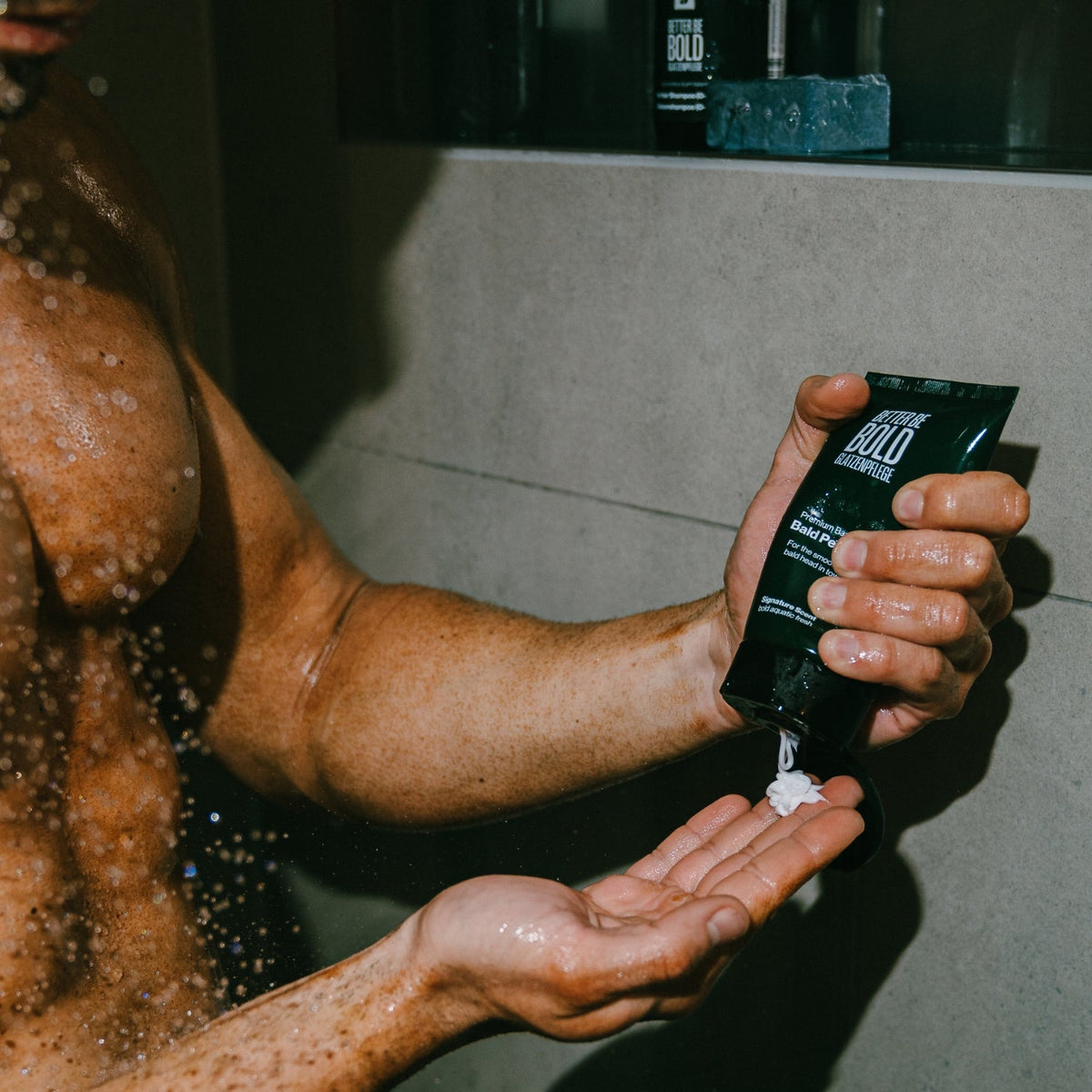 Textuur van de Better Be Bold Bald Peeling