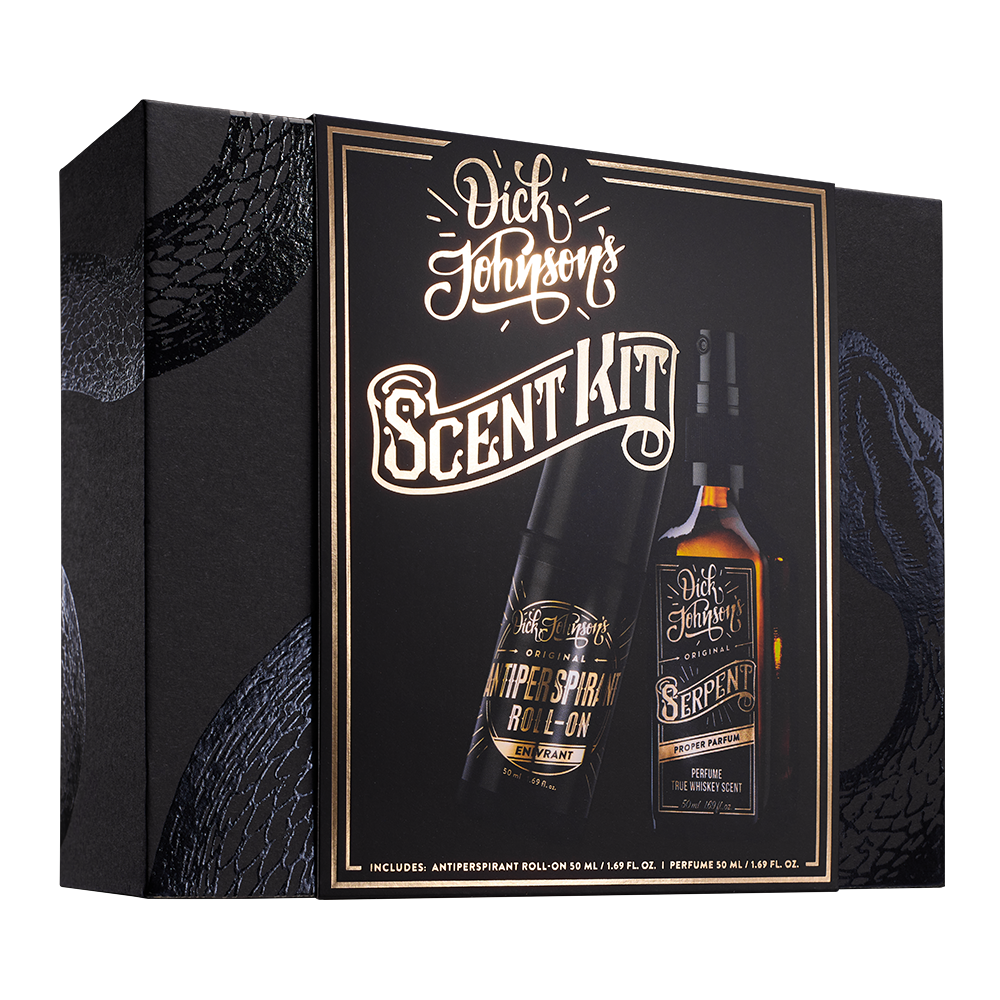 Dick Johnson Scent Kit geschenkverpakking met True Whiskey parfum en antiperspirant