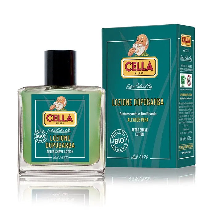 Aftershave Lotion Organic met Aloe Vera 100ml – Cella Milano