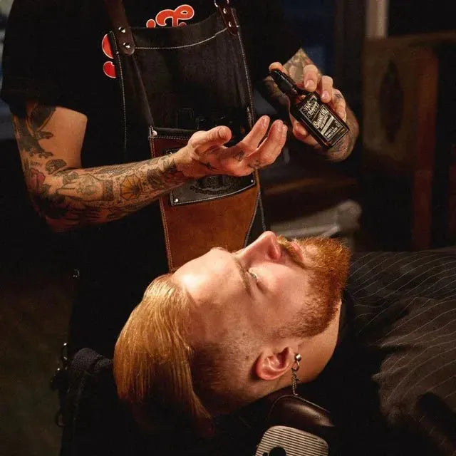 Baard en Co baardolie aanbrengen
