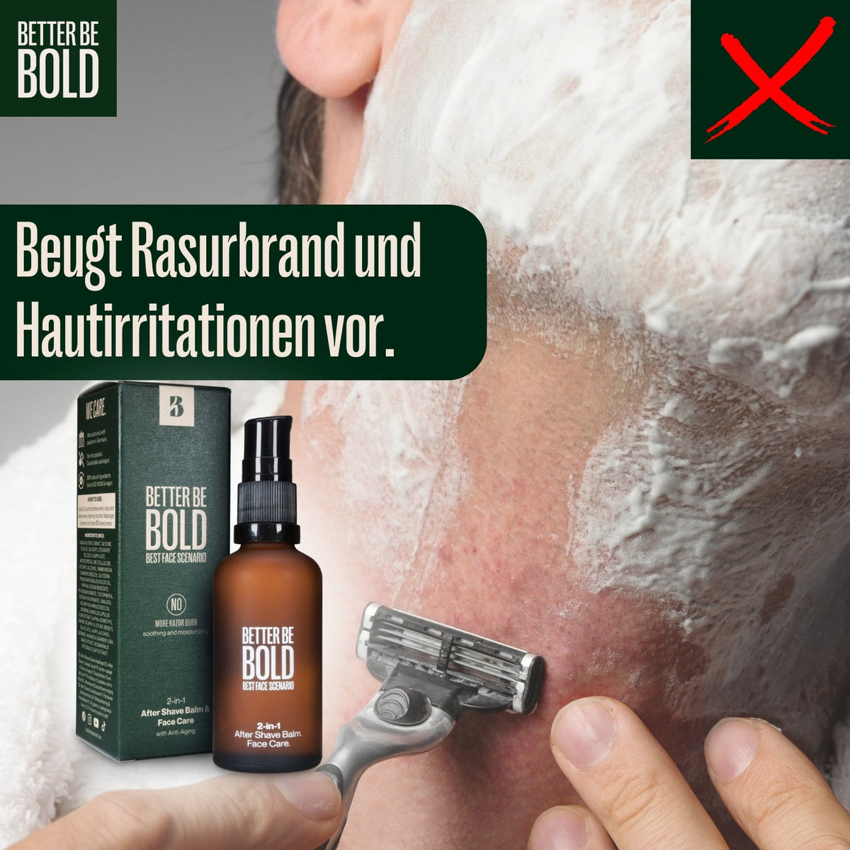 Glazen pompflacon van de Best Face Scenario