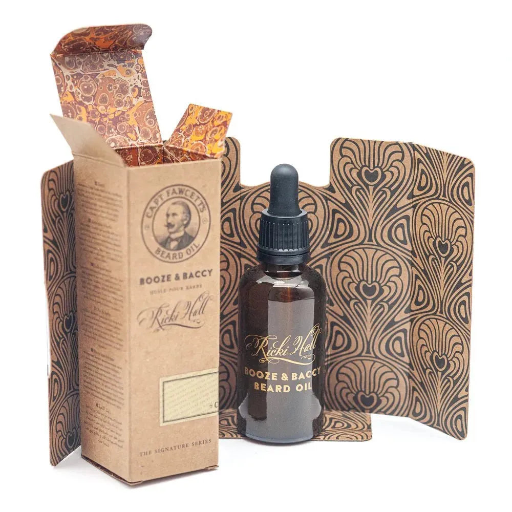Captain Fawcett Beard Oil Booze & Baccy Travel Size