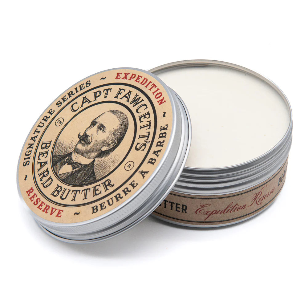 Captain Fawcett Expedition Reserve Beard Butter – luxury beard butter for adventurous men