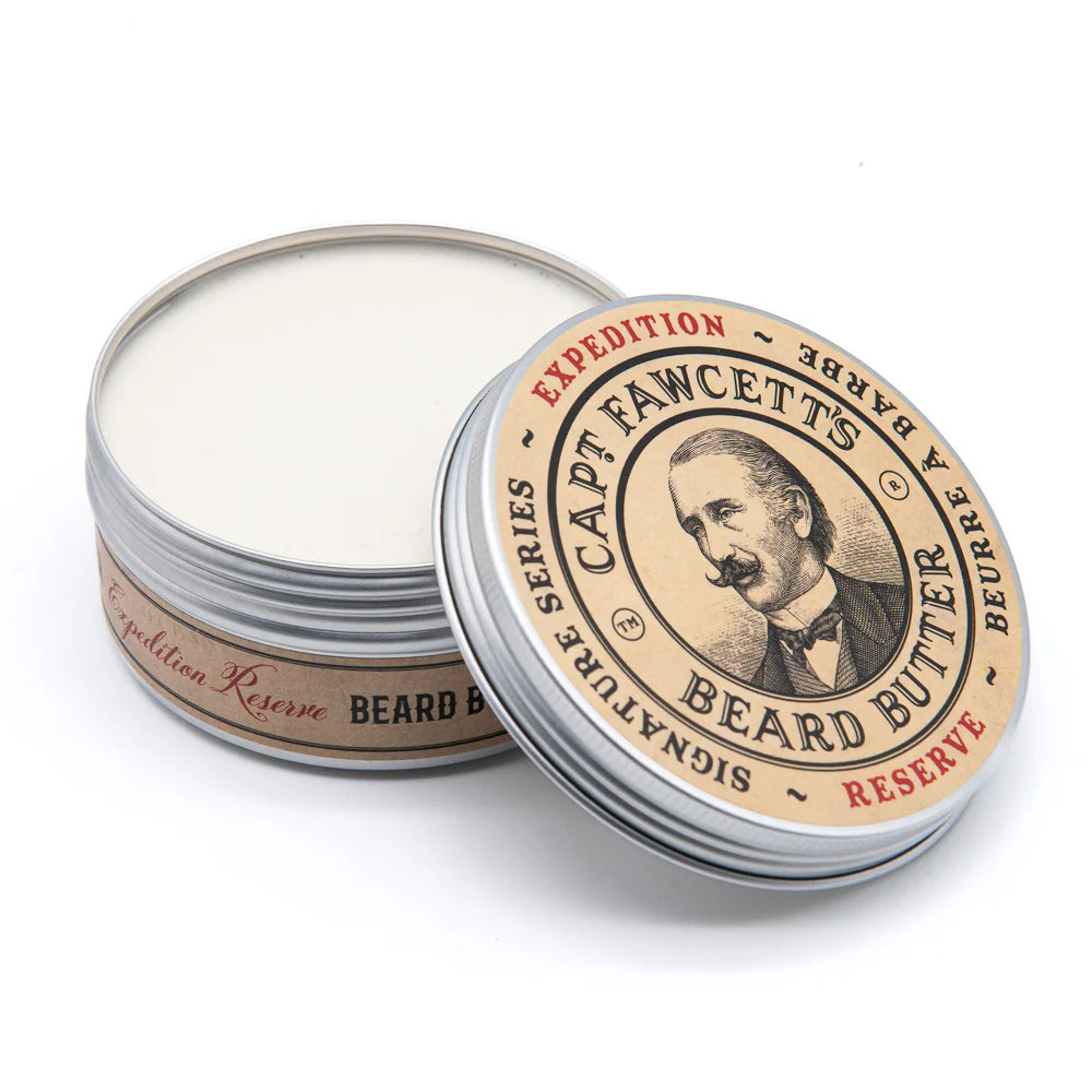 Captain Fawcett Expedition Reserve Beard Butter – luxury beard butter for adventurous men