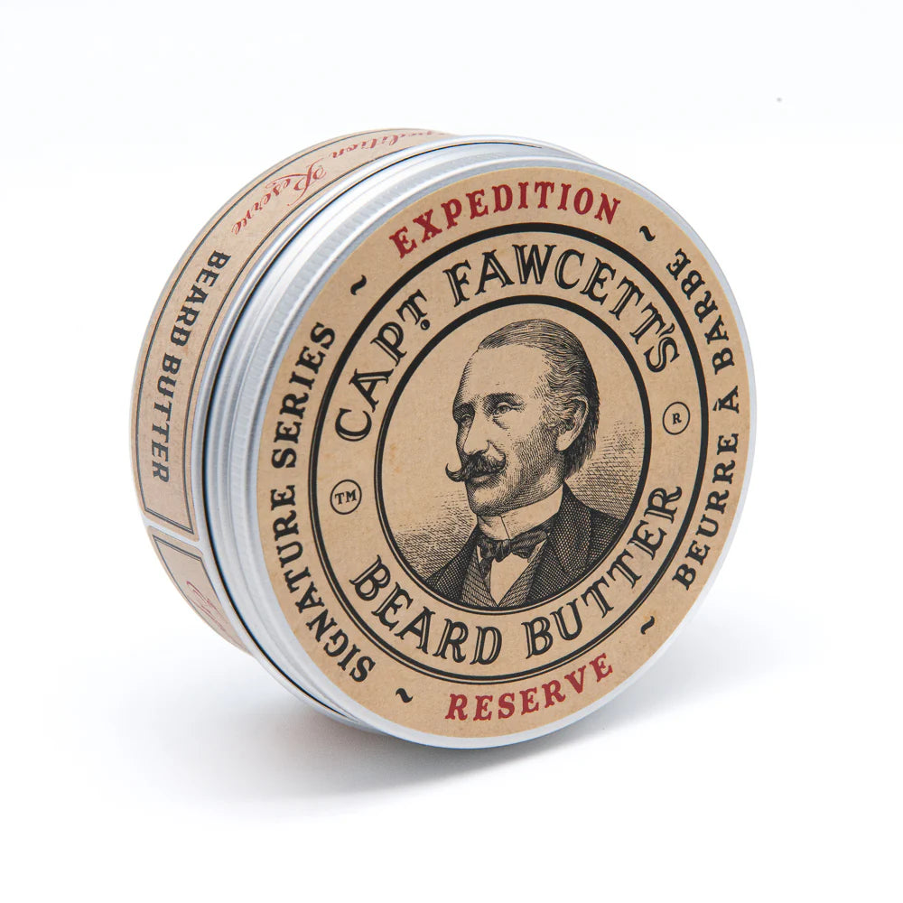 Captain Fawcett Expedition Reserve Beard Butter – luxury beard butter for adventurous men