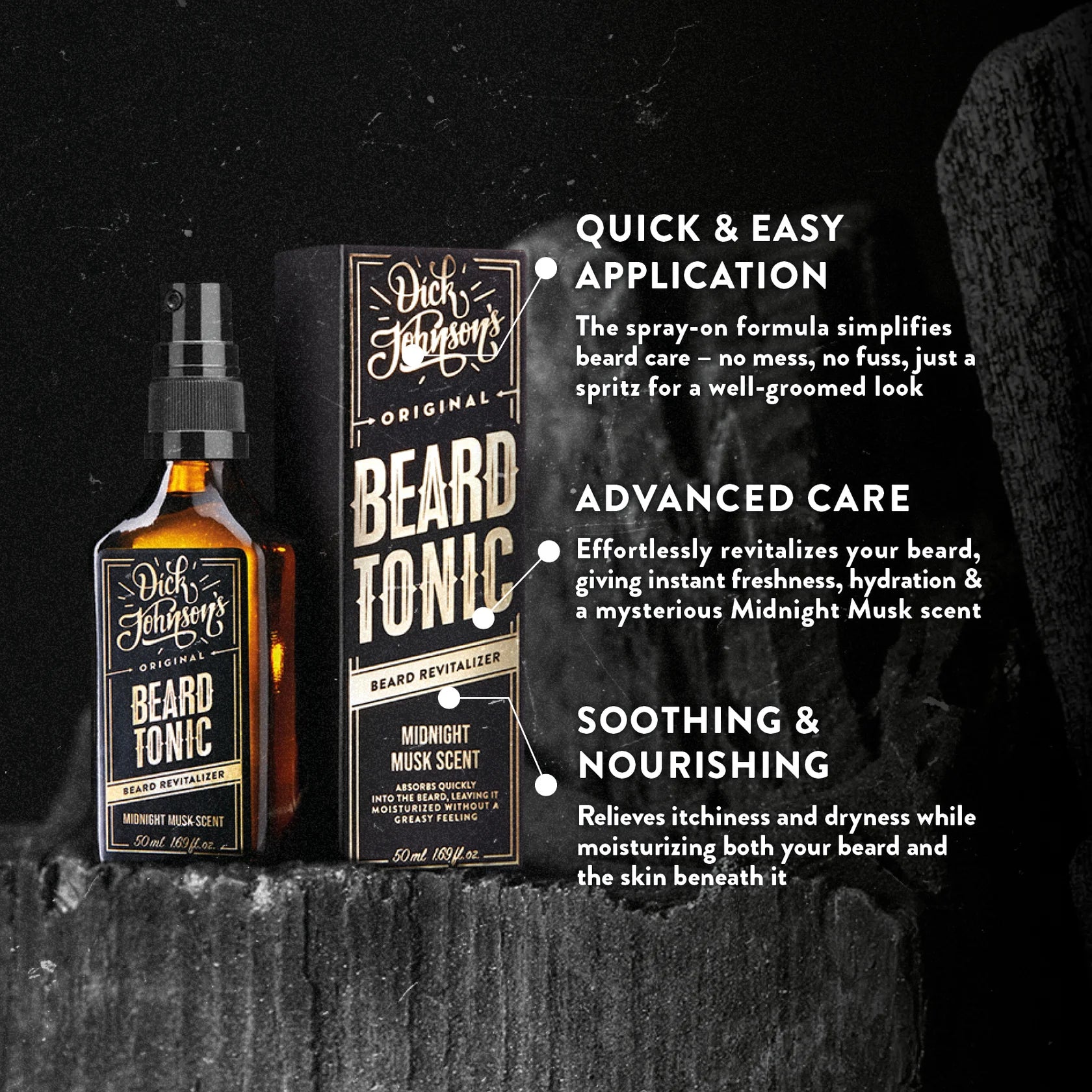 Dick Johnson Beard Tonic Midnight Musk – 50 ml