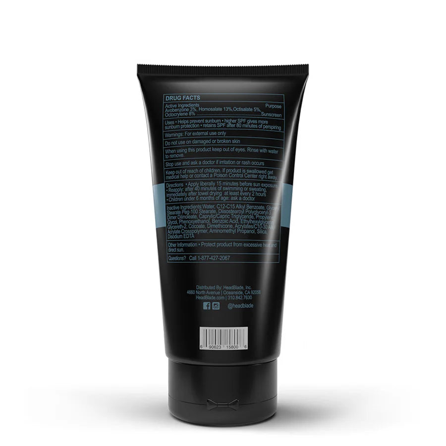 HeadBlade moisturiser SPF 50+ Sunscreen 148ml