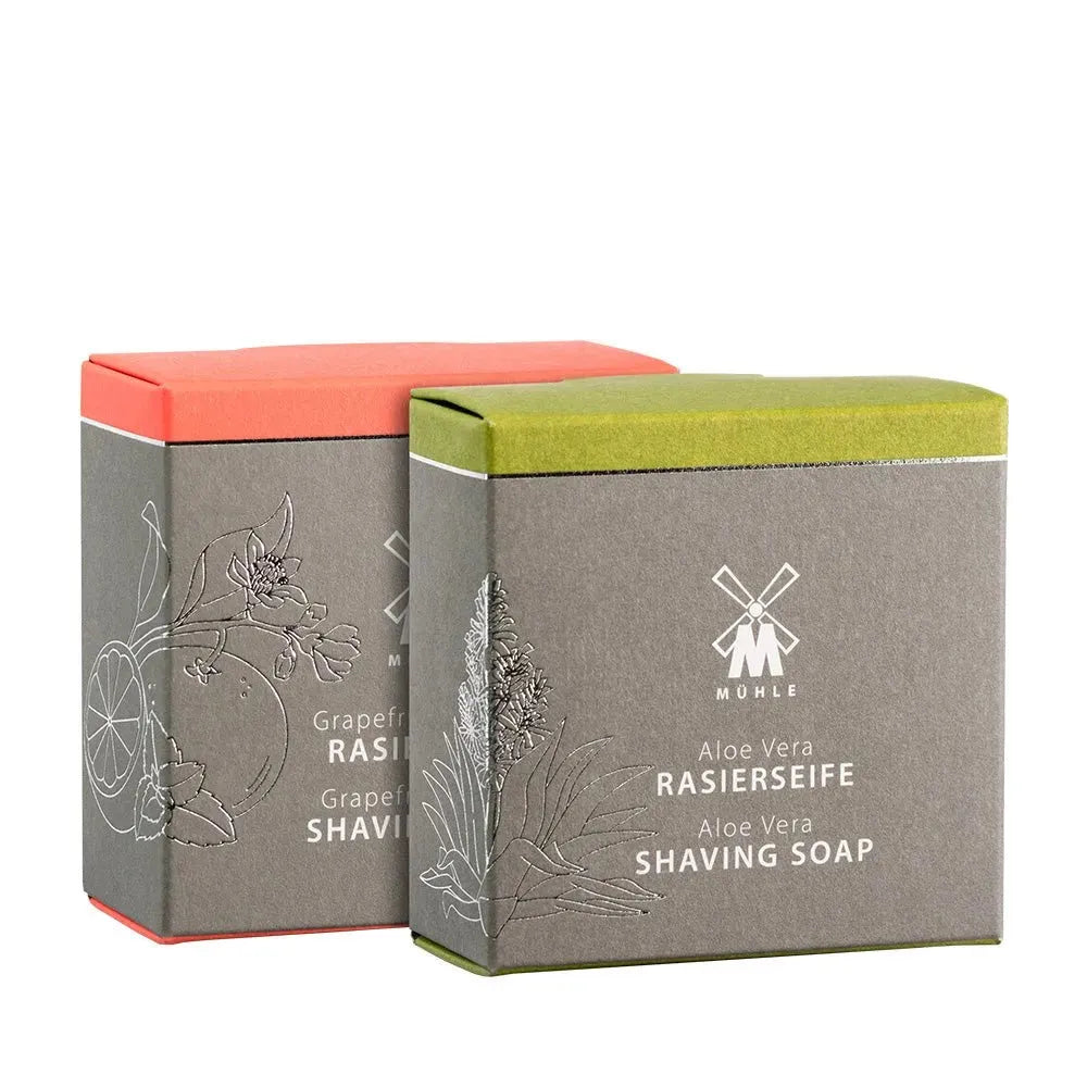 MÜHLE Duo shaving soap 2 x 65 g, aloe vera and grapefruit-mint