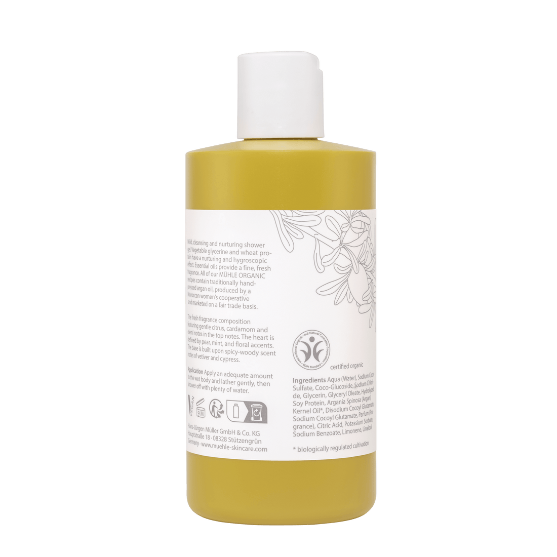 MÜHLE Organic douche gel 250ml