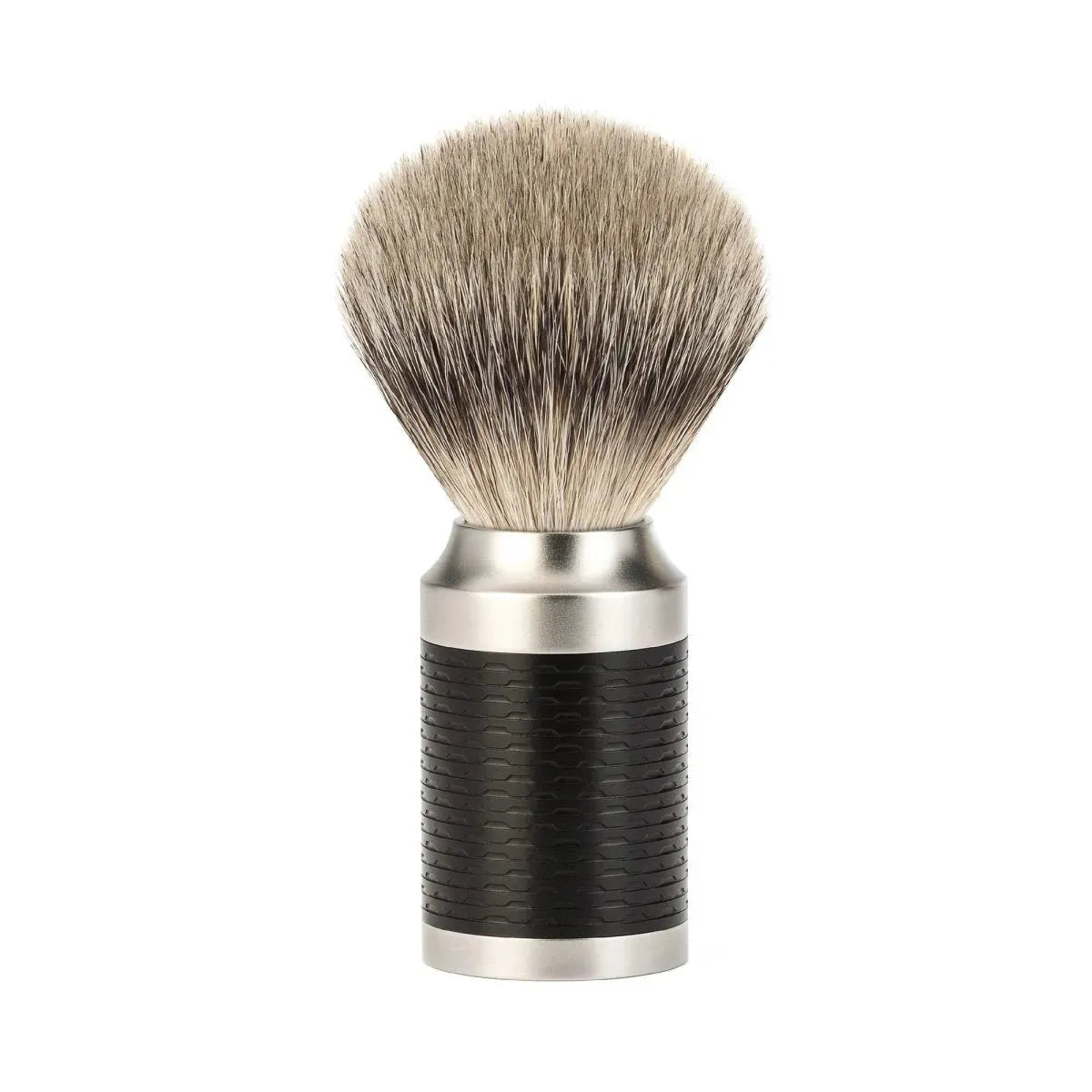 MÜHLE Shaving Brush Silvertip Badger Hair - Black / Stainless Steel