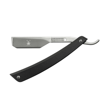 ENTHUSIAST - straight razor Mühle - scheermes voor verwisselbare mesjes,  Zwart