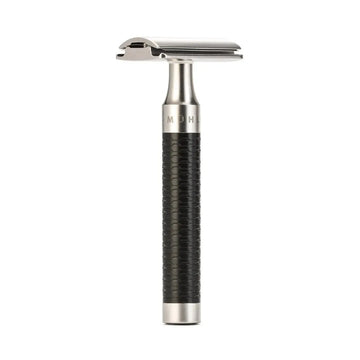 Muhle double edge safety razor ROCCA stainless steel matte black R96