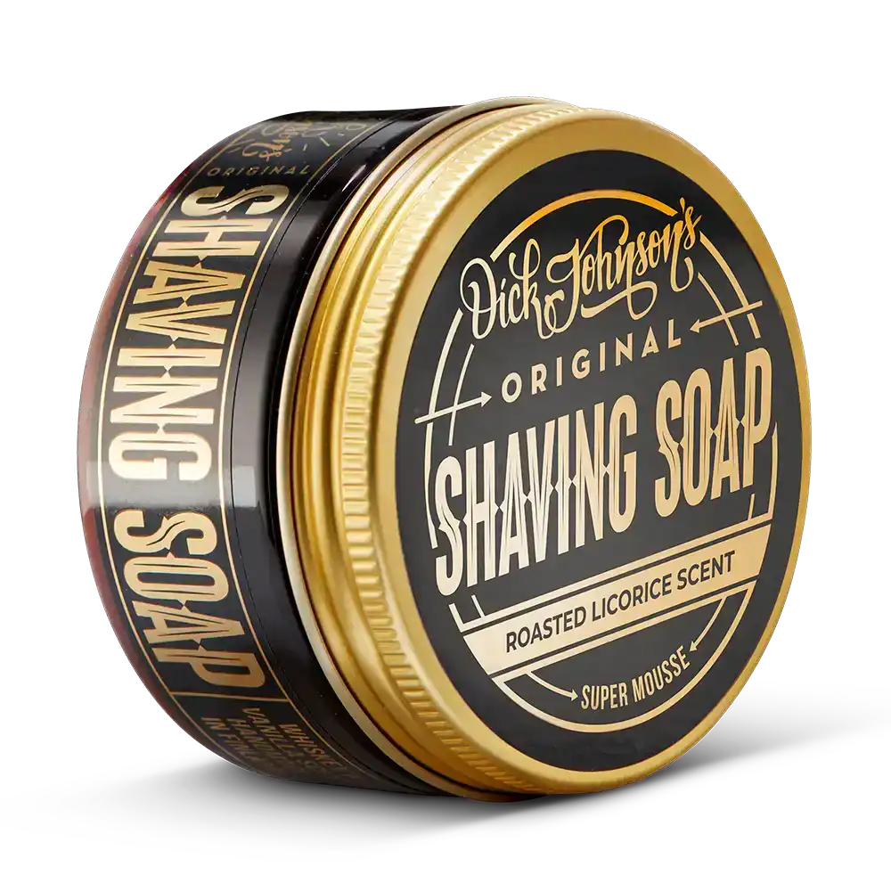 Dick Johnson Shaving Soap Super Mousse 80g Roasted Licorice