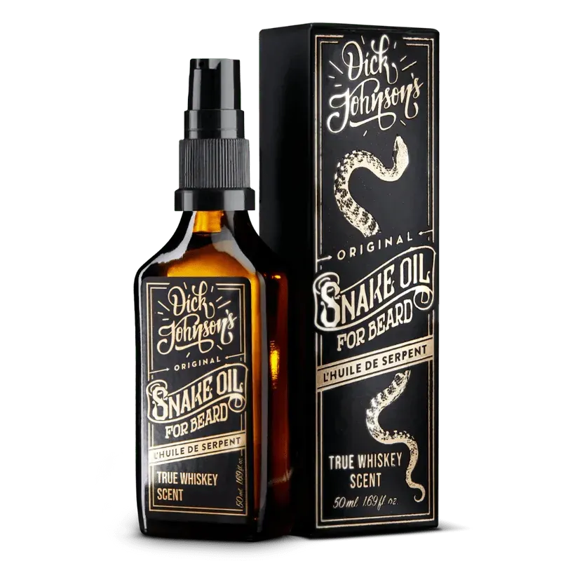 Baardolie Snake Oil True Whiskey Scent 50ml - Dick Johnson baardolie