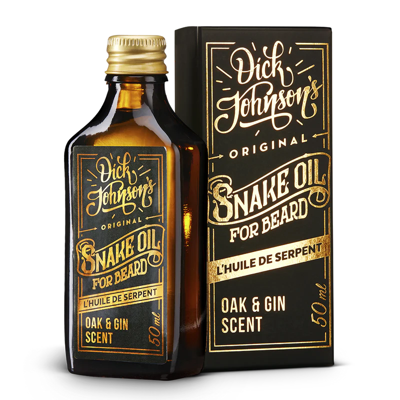 Snake beard oil oak and gin 50 ml - Dick Johnson baardolie