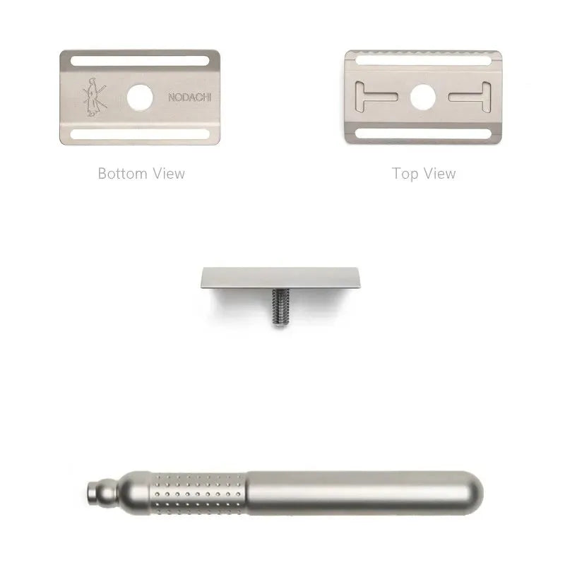 Tatara safety razor closed comb Masamune Nodachi Silver