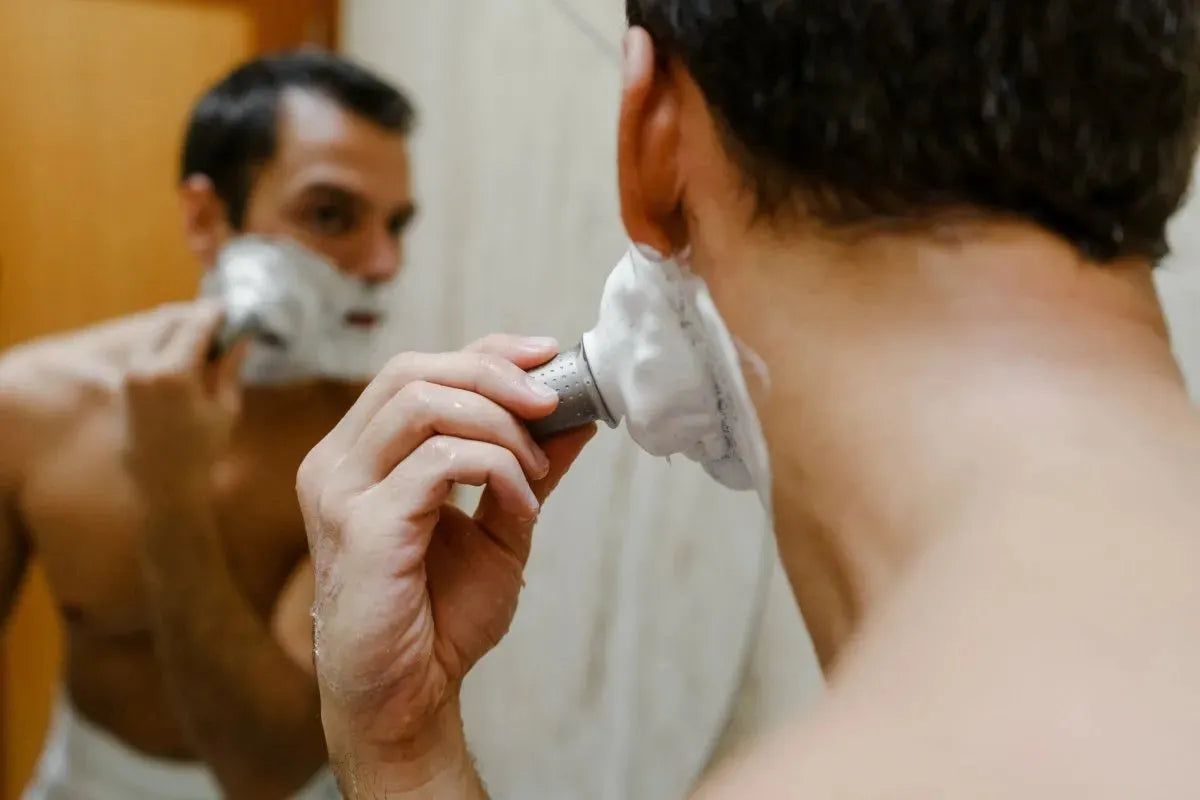 Tatara shaving brush badger masamune silver