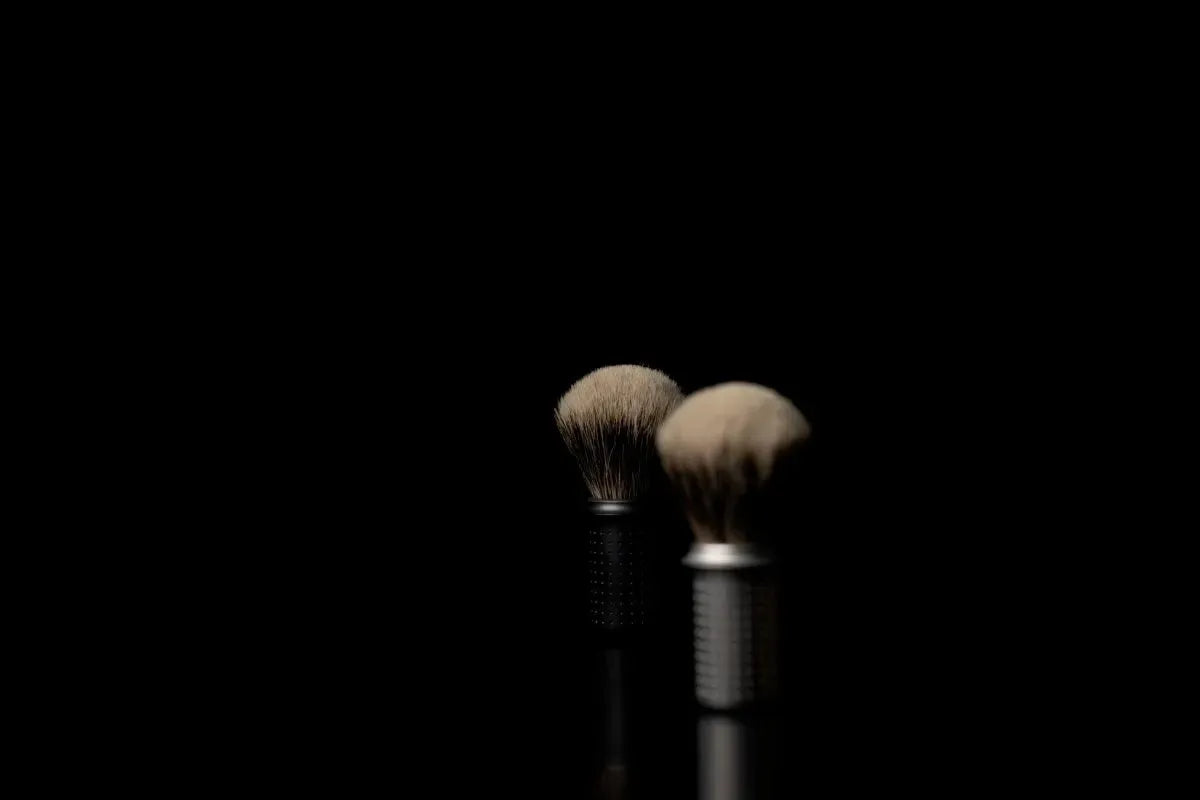 Tatara shaving brush badger masamune silver