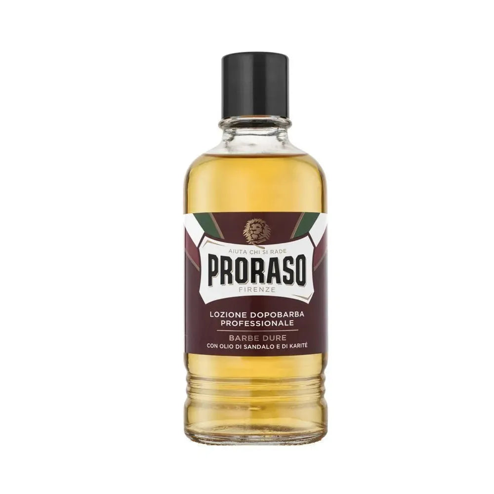 Proraso Aftershave Lotion - Red Sandalwood & Karite Butter - Baard en Co - Aftershave - 8004395006779