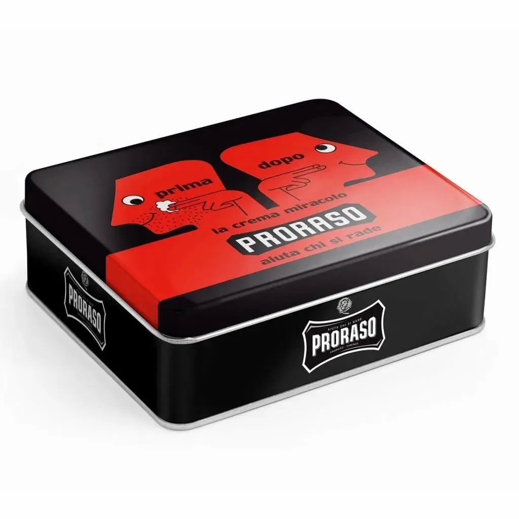Proraso vintage gift box red - Baard en Co - Scheerkit - 8004395003617