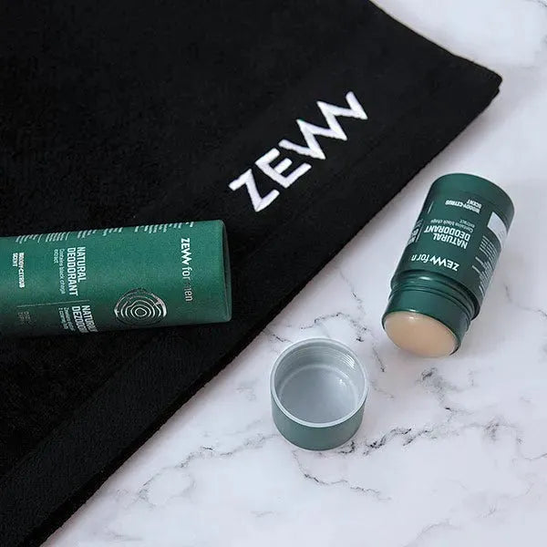 ZEW For Men Natuurlijke Deodorant met zwarte chaga - Baard en Co - Deodorant - 5903766462370