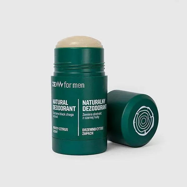 ZEW For Men Natuurlijke Deodorant met zwarte chaga - Baard en Co - Deodorant - 5903766462370