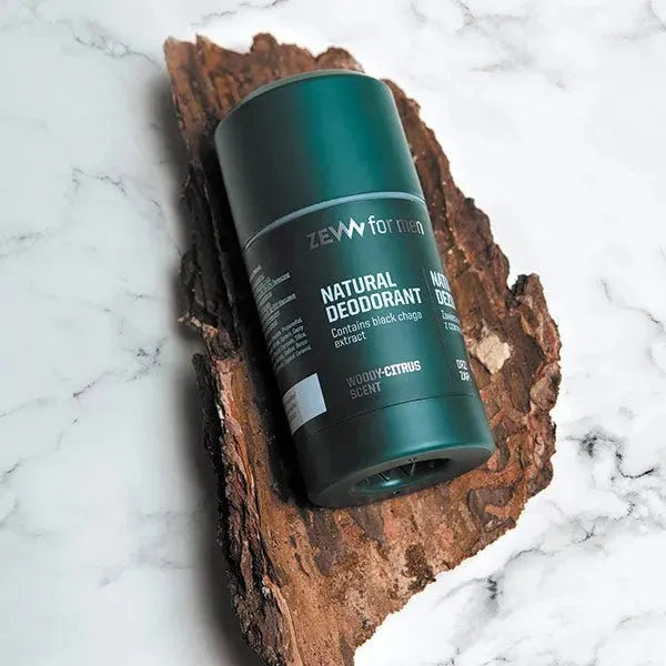ZEW For Men Natuurlijke Deodorant met zwarte chaga - Baard en Co - Deodorant - 5903766462370