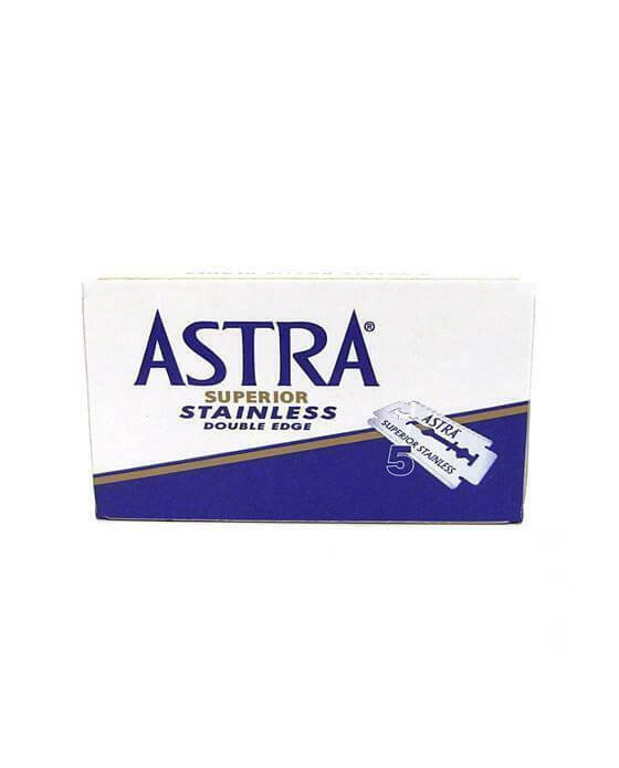 Astra - Superior Stainless Double Edge Blades - 5 stuks - Baard en Co - Scheermesjes - 3014260316297