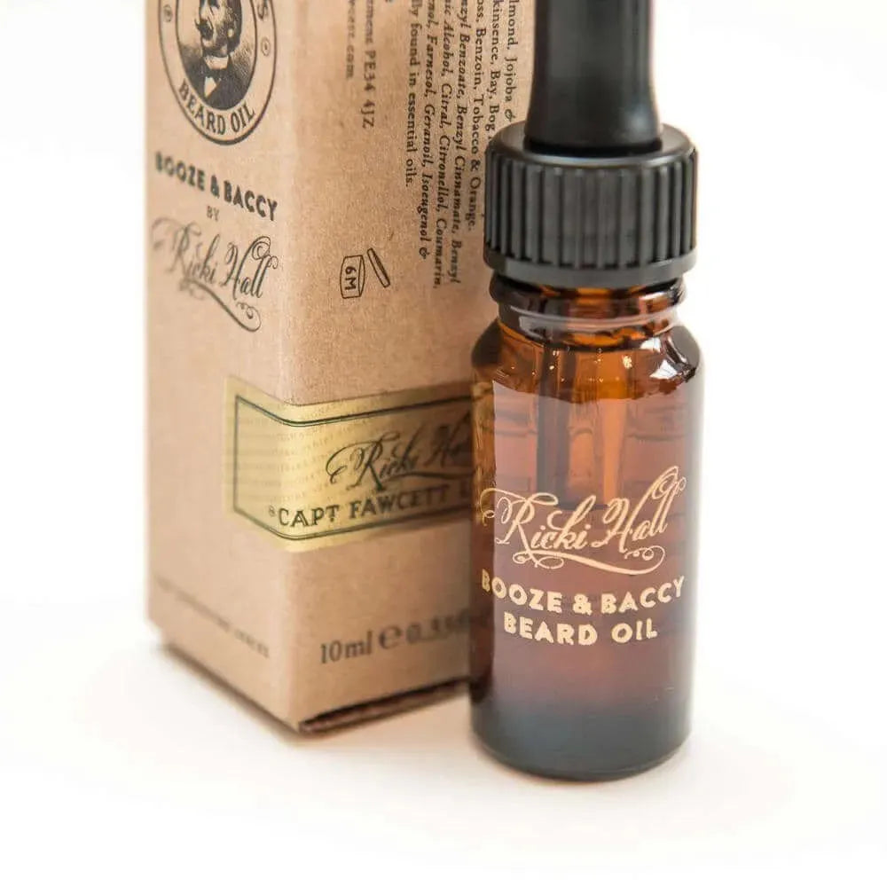 Captain Fawcett Beard Oil Booze & Baccy Travel Size