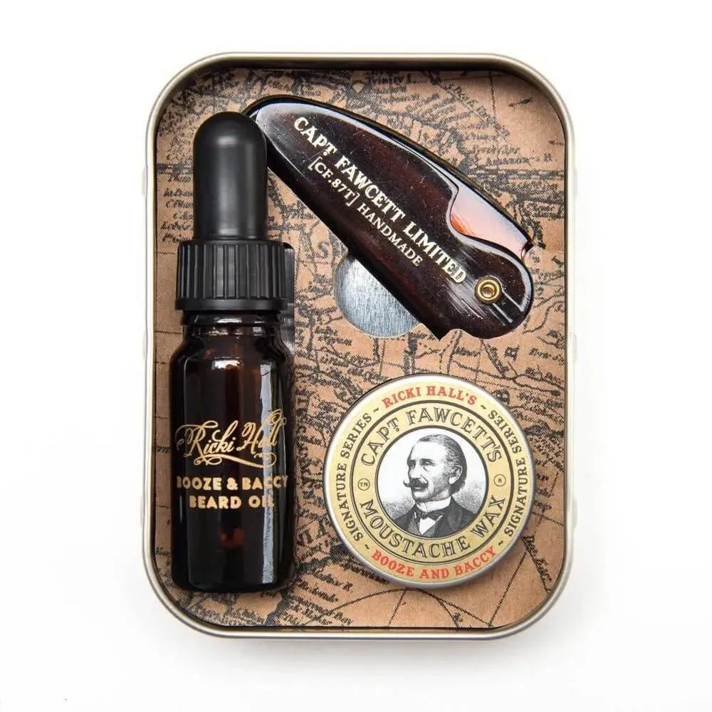 Captain Fawcett Grooming Survival Kit Booze & Baccy - Baard en Co - Baardset - 5060338440553