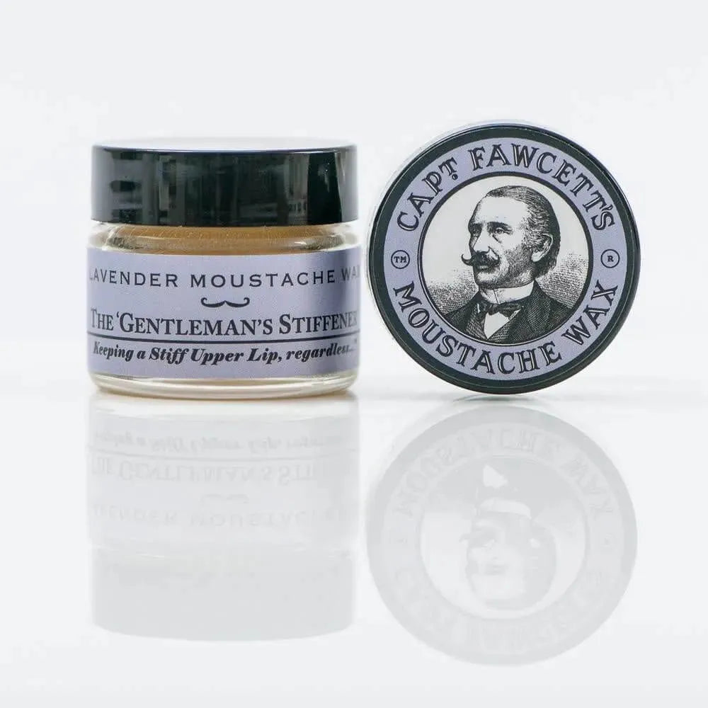 Captain Fawcett Lavender Moustache Wax - Baard en Co - Snorwax -