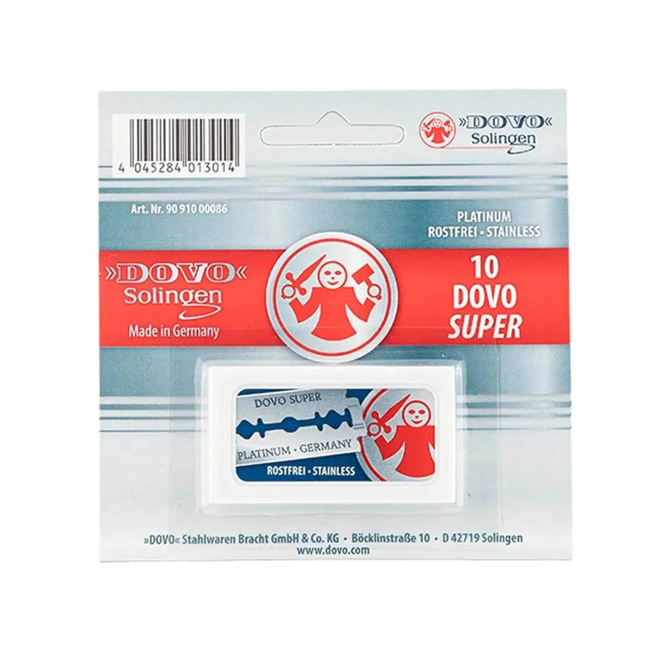 Dovo Super Platinum Razor Blades, 10 Pack - Baard en Co - Scheermesjes - 4045284013014