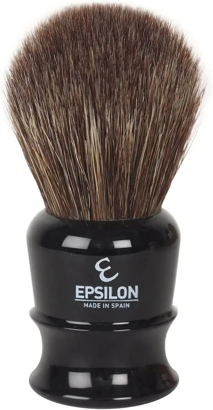 Epsilon bruin paarden haar scheerkwast zwart, 26 mm - Baard en Co - Scheerkwast paardenhaar - GC12900/4