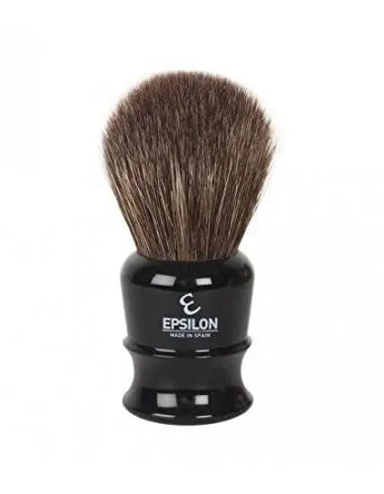 Epsilon bruin paarden haar scheerkwast zwart, 26 mm - Baard en Co - Scheerkwast paardenhaar - GC12900/4