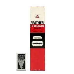 Feather - Double Edge Blades 71-S (100 st) - Hele doos - Baard en Co - Scheermesjes - 4902470590684