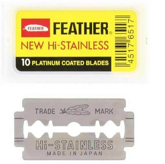 Feather double edge blades 81-S (10 st) - Baard en Co - Scheermesjes - 4902470590660