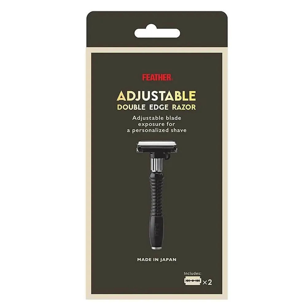 Feather double edge safety razor instelbaar DER-A - Baard en Co - Safety Razor - 4902470808062