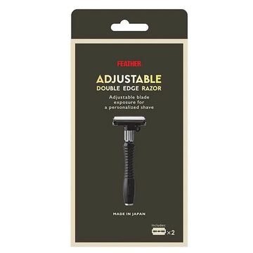 Feather double edge safety razor instelbaar DER-A - Baard en Co - Safety Razor - 4902470808062