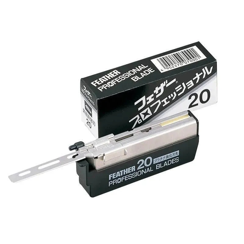 Feather PB20 Shavette Profesional Blades - 20 stuks - Baard en Co - Scheermesjes - 4902470071015