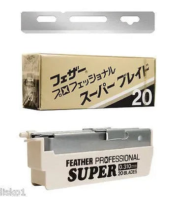 Feather Professional Blades Heavy PS20 shavette scheermesjes - Baard en Co - Scheermesjes - 4902470090009