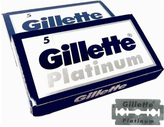Gillette Platinum - 20 pakjes van 5 mesjes - Hele doos (100 st) - Baard en Co - Scheermes - 8691556000044