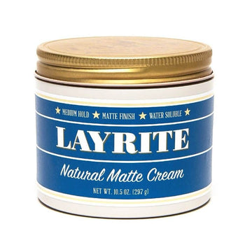 Layrite Natural Matte Cream Pomade XL 297gram - Baard en Co - Pommade -