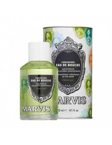 Marvis Mondwater Strong Mint 120 ml - Baard en Co - Mondwater - 8004395155781