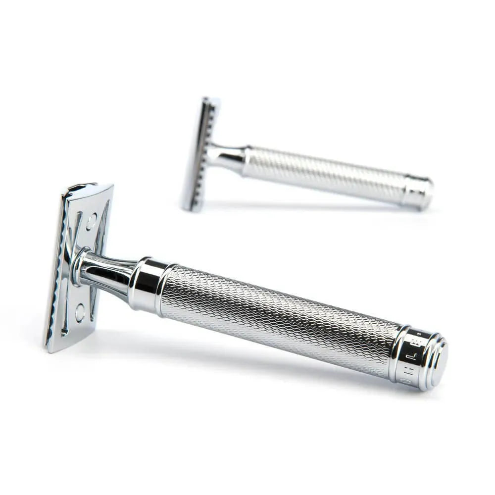 Muhle - R89 Safety Razor Chroom - verlengt - Baard en Co - Safety Razor - 4028982012497